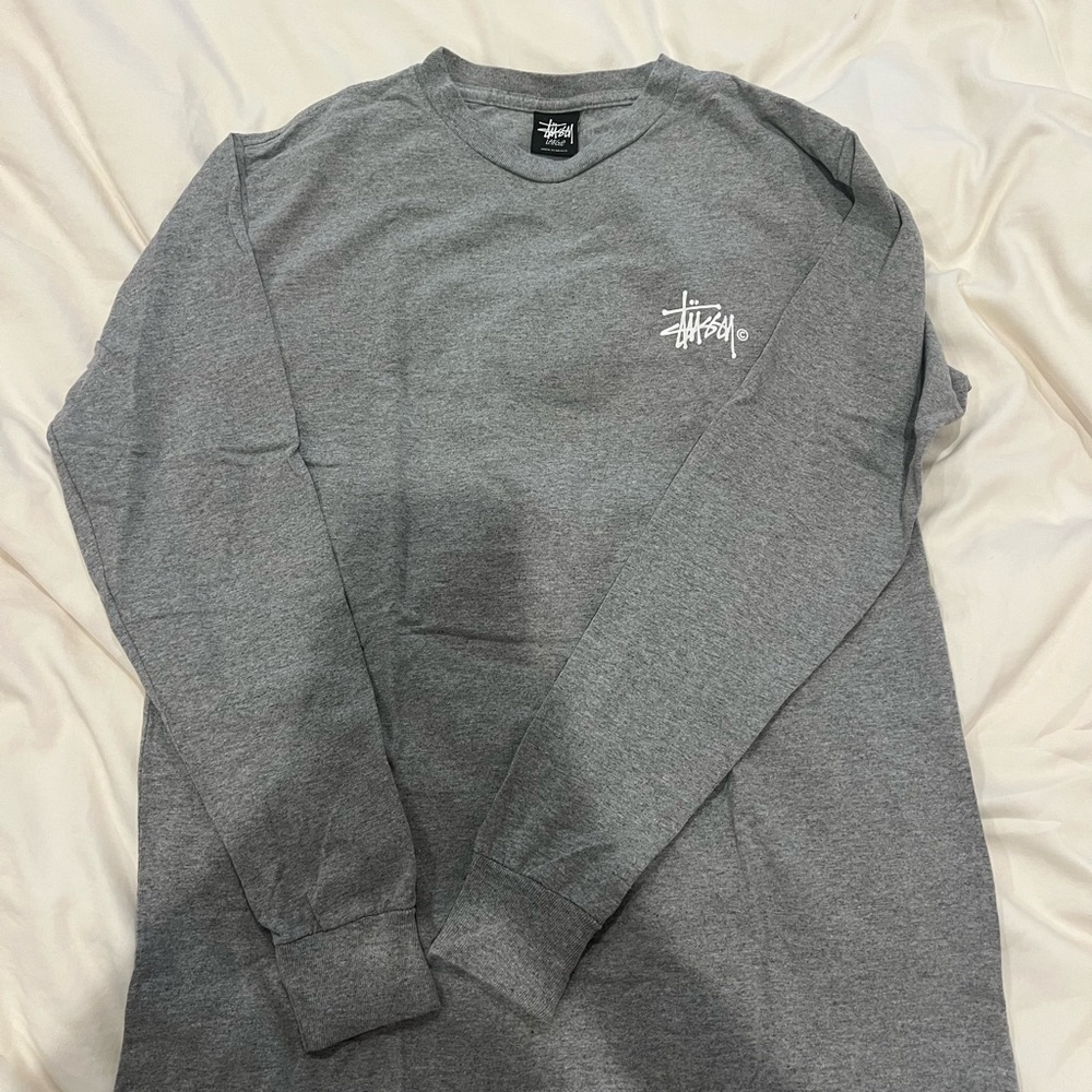 Stussy Classic Gray Long Sleeve Tee
